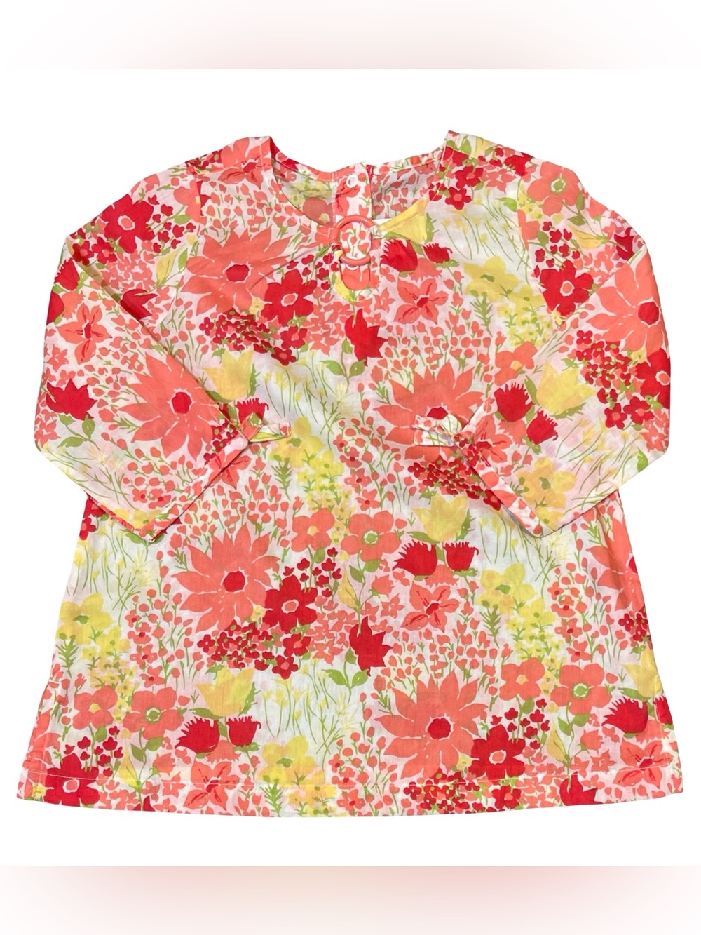 Janie and Jack Holiday Beach Floral Long-Sleeve Swim Tunic 18-24 months
